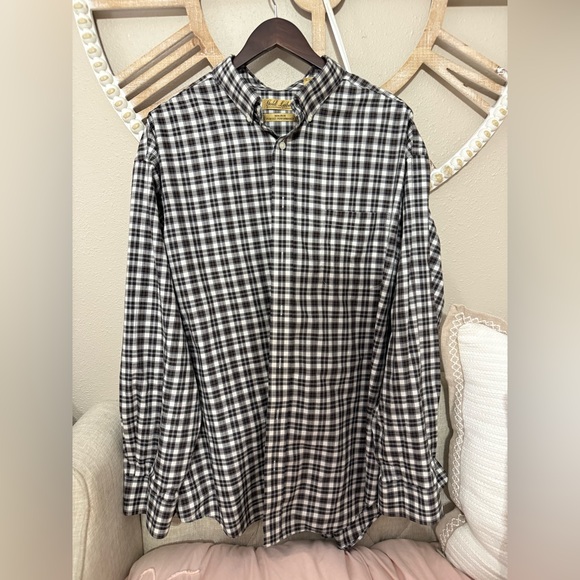 Gold label Black and White Plaid Shirt - Picture 1 of 3